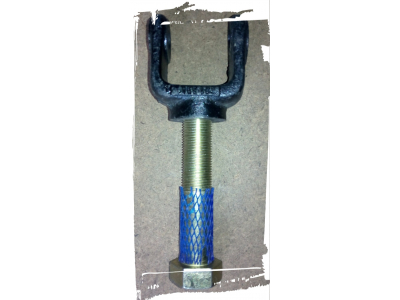 Кронштейн крепления амортизатора нижний 8х4 2-ой оси (вилка+болт) SH F3000 SHAANXI / Shacman (ШАНКСИ / Шакман) 81.43740.0145 фото 1 Сочи