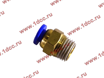 Фитинг (бронза, прямой, П конус 10) d-6 HOWO (ХОВО)  фото 1 Сочи