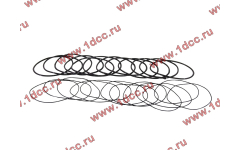 Кольцо уплотнительное гильзы цилиндра (комплект 12 тонких и 12 толстых) двигатель TD226B6G фото Сочи