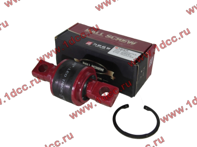 Сайлентблок реактивной штанги 85х57х152 со стопорным кольцом H (AZ9631523177-JX) КАЧЕСТВО HOWO (ХОВО) LEO700012A фото 1 Сочи